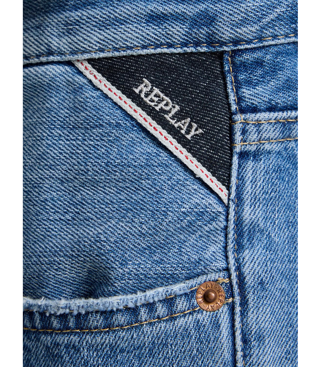 ルーズフィットDEEWEY インディゴデニム 詳細画像 ライトブルー 6